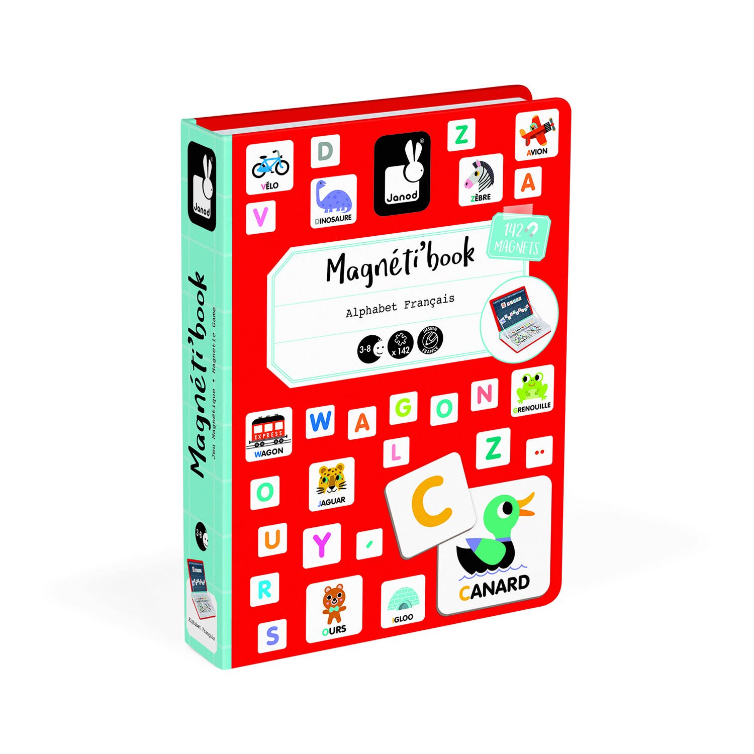 Alphabet français Janod -Magneti'Book -3 à 8 ans