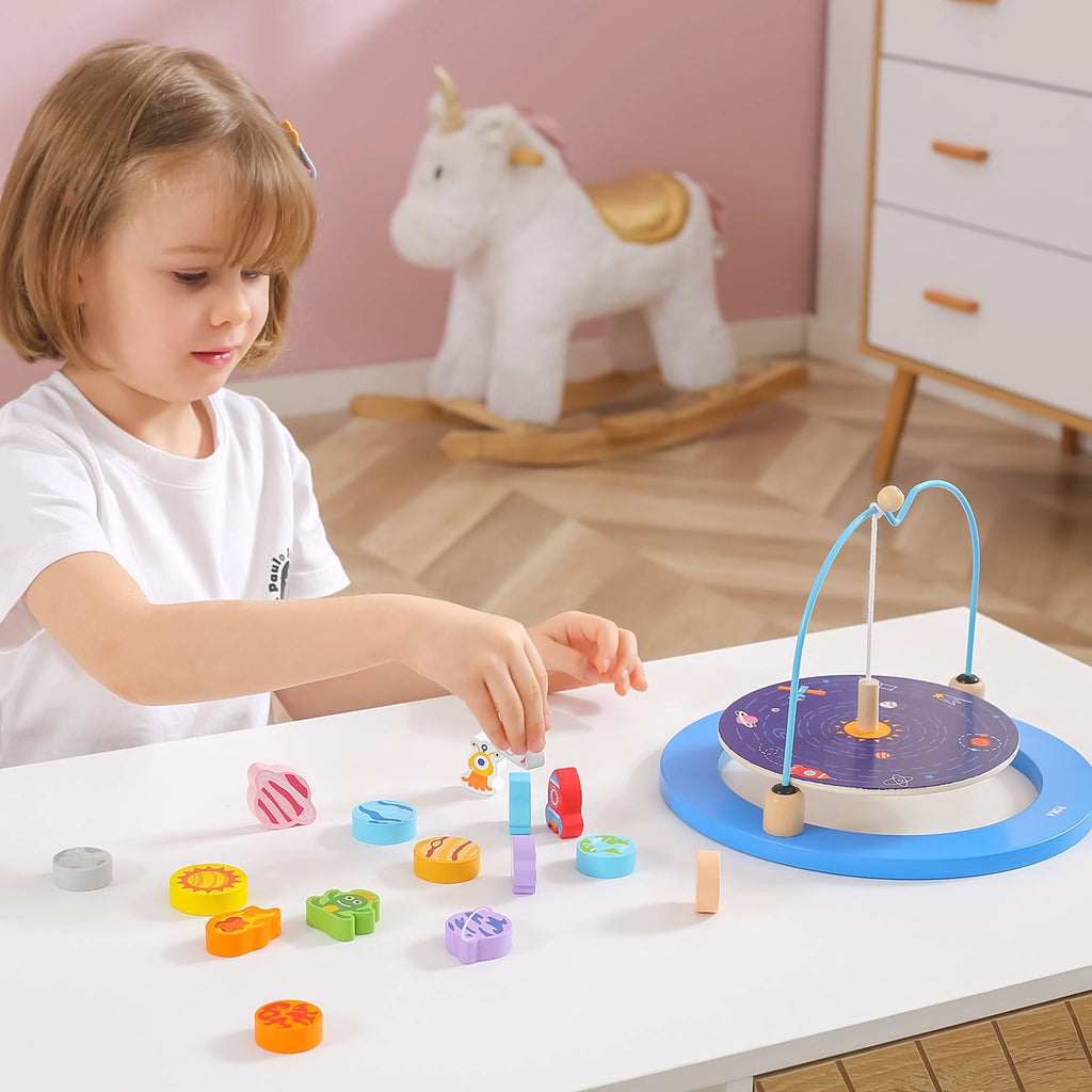 Jeu d'équilibre sur le thème de l'espace