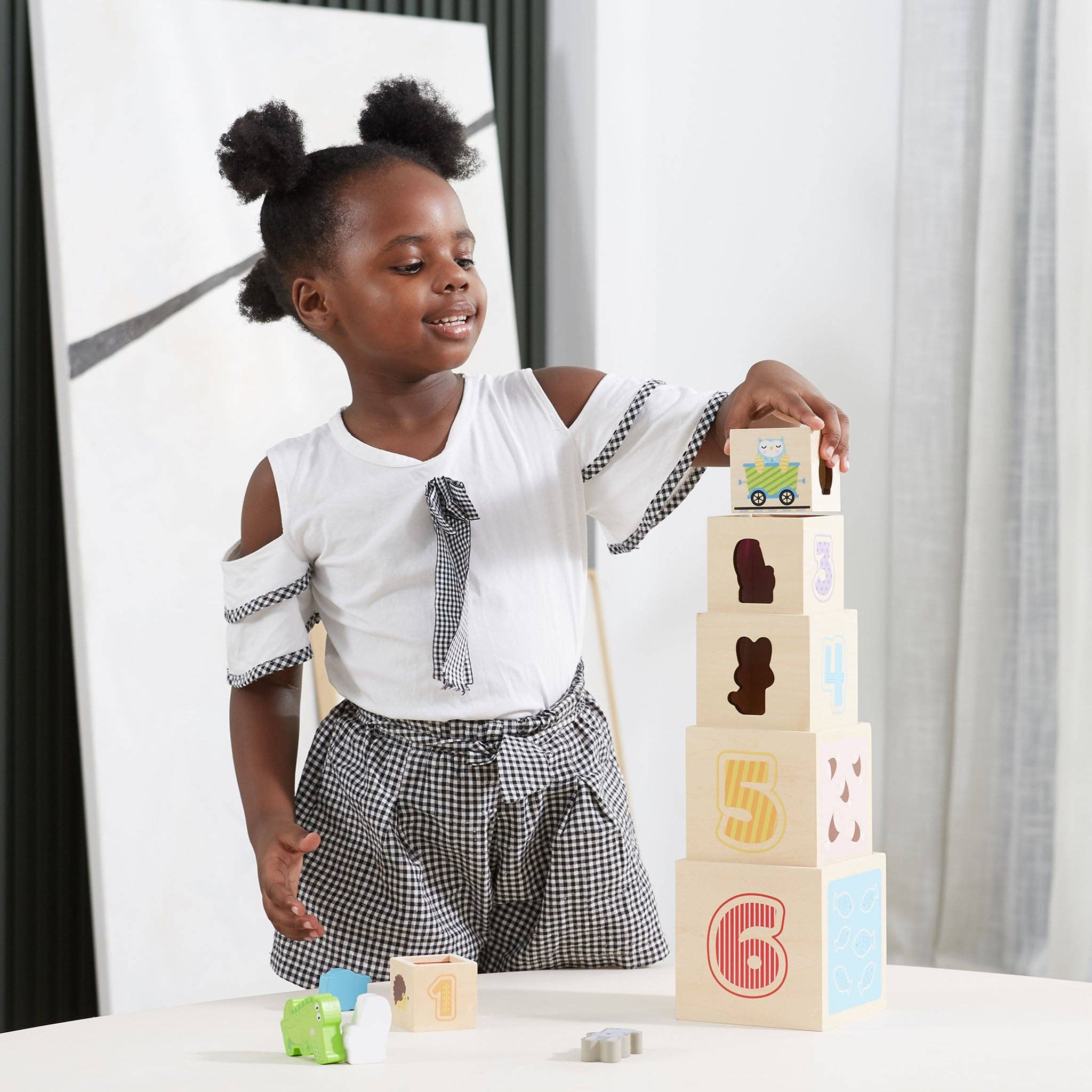 Blocs à emboîter et à empiler : explorez, apprenez et jouez